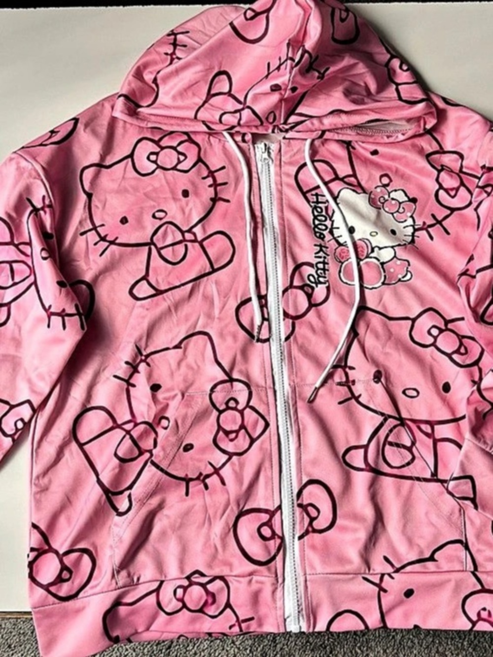 Hello Kitty Kids Pink Hooded Jacket